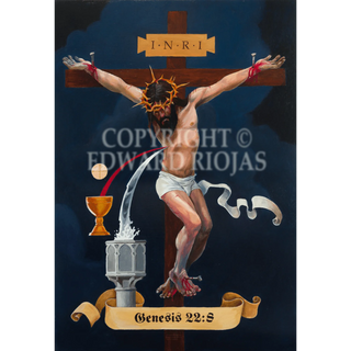 Living Water Cycle CRUCIFIXION Giclée Print | Edward Riojas Artist