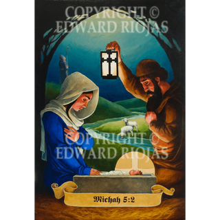 Living Water Cycle NATIVITY Giclée Print | Edward Riojas Artist