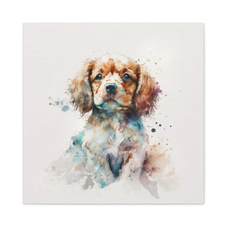 Lovely Watercolor Puppy Wall Art - Perfect for Your New Arrival's Room