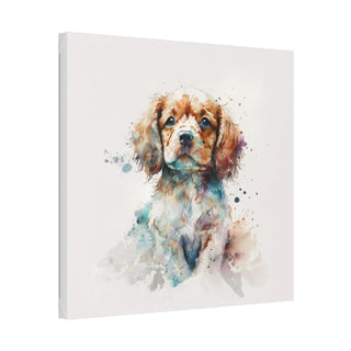 Lovely Watercolor Puppy Wall Art - Perfect for Your New Arrival's Room