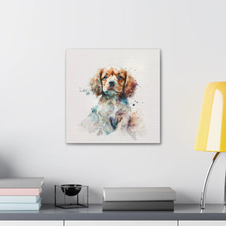 Lovely Watercolor Puppy Wall Art - Perfect for Your New Arrival's Room