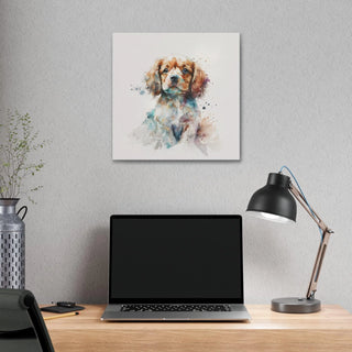 Lovely Watercolor Puppy Wall Art - Perfect for Your New Arrival's Room