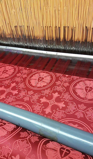 Luther Rose Liturgical Brocade Fabric | Religious Church Fabrics