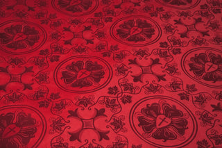 Luther Rose Liturgical Brocade Fabric | Religious Church Fabrics