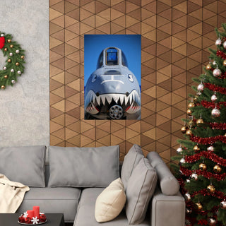 Man Cave Poster - Perfect Gift for Dad - US Military Fairchild Republic -  "A-10 Thunderbolt II Warthog - Shark's Grin"