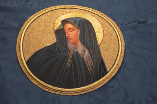 Marian Gold work Applique | Oval or Circular