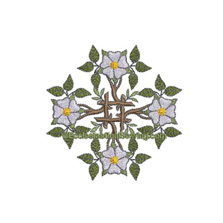 Messianic Rose - Religious Embroidery Machine File