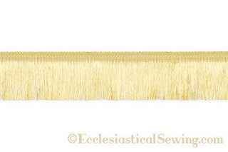Metallic Thread Fringe 2" Deep Gold - Ecclesiastical Sewing