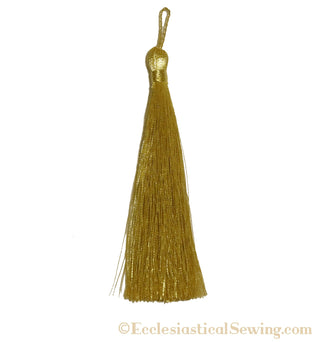 Mini Gold Metallic Thread 3" Long Tassel