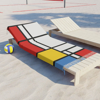 Minimalist Bauhaus: Custom Printed Beach Cloth for a Modern Beach Experience