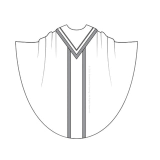 Monastic Chasuble Pattern V-Yoke Orphrey Band | Style 3004 Monastic Chasuble Sewing Pattern