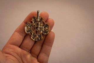 Morse Clasp Cross Scallop Style ES2 | Priest Copes Clasp Church Vestments