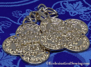 Morse Clasp | Filigree Cross Design for Priest Copes and Church Vestments