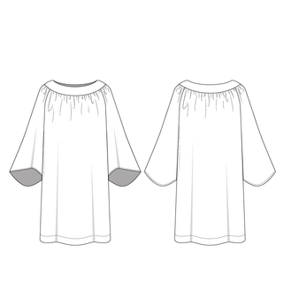 Old English Bell Sleeve Surplice Sewing Pattern | Church Vestments