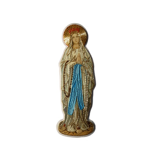 Our Lady of Lourdes Applique | Goldwork Applique for Church Vestments