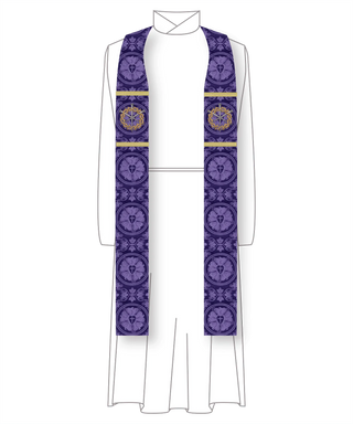 Crown of Thorns Purple Lent Stole | Ecclesiastical Sewing