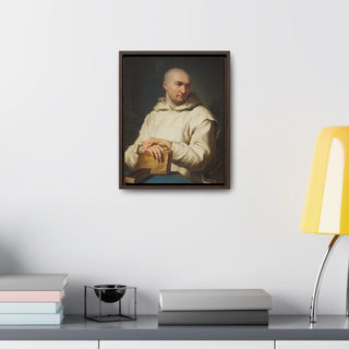 Portrait of a Carthusian Monk, c. 1715  - Jean Restout II - Premium Framed Canvas Wrapped Gallery Print