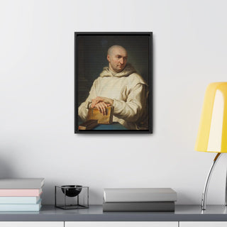 Portrait of a Carthusian Monk, c. 1715  - Jean Restout II - Premium Framed Canvas Wrapped Gallery Print