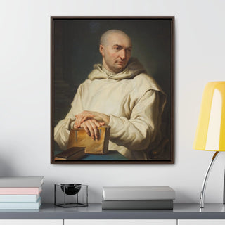 Portrait of a Carthusian Monk, c. 1715  - Jean Restout II - Premium Framed Canvas Wrapped Gallery Print