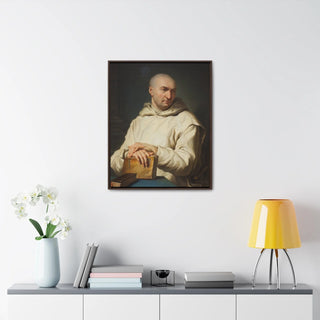 Portrait of a Carthusian Monk, c. 1715  - Jean Restout II - Premium Framed Canvas Wrapped Gallery Print