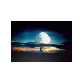 Poster For Man Cave Gift For him Modern Poster USA Military Wall Art For Dad - Nuclear weapon test Mike