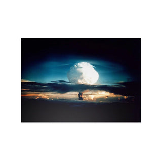 Poster For Man Cave Gift For him Modern Poster USA Military Wall Art For Dad - Nuclear Bomb Test