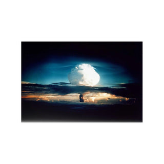 Poster For Man Cave Gift For him Modern Poster USA Military Wall Art For Dad - Nuclear weapon test Mike