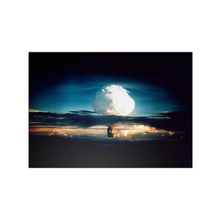 Poster For Man Cave Gift For him Modern Poster USA Military Wall Art For Dad - Nuclear weapon test Mike