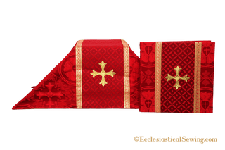 Chalice Veil and Burse | Burse and Veil Set with Iron Cross