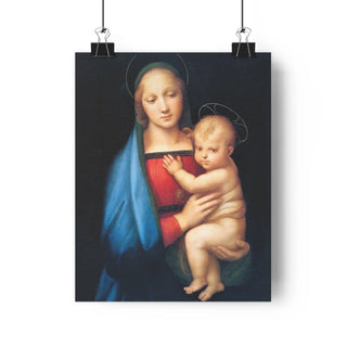 Religious Art for Home and Office: Raphael's Madonna del Granduca (1505) - Divine Love - In Reproduction Poster Giclée Art Print