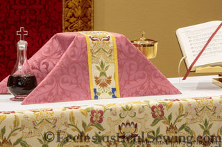 Rose Chalice Veil Florence Tapestry Collection | Gaudete Church Vestments