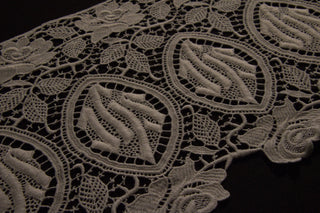 Rose IHS Lace Motif Trim | Rose Lace Trim  in Two Width Options