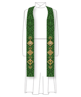 Green Sacraments Pastor Priest Stole | Green Pastor Priest Stoles