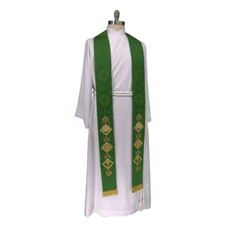 Green Sacraments Pastor Priest Stole | Green Pastor Priest Stoles