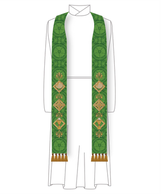 Green Sacraments Pastor Priest Stole | Green Pastor Priest Stoles