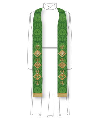 Green Sacraments Pastor Priest Stole | Green Pastor Priest Stoles