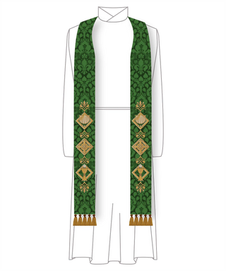 Green Sacraments Pastor Priest Stole | Green Pastor Priest Stoles