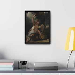 Saint John the Baptist in the Wilderness, By Sir Joshua Reynolds - Premium Framed Wrapped Canvas