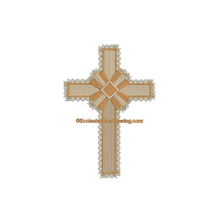 SG Cross Light GoldDigital Embroidery | Cross Machine Embroidery