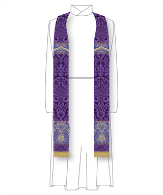 Silk Damask Priest Stoles | Seasonal Colors Clergy Stoles