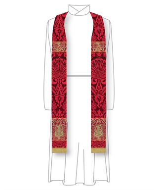 Silk Damask Priest Stoles | Seasonal Colors Clergy Stoles