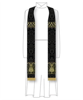 Silk Damask Priest Stoles | Seasonal Colors Clergy Stoles