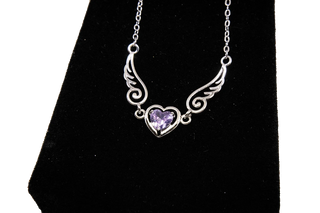 Silver Angel Wing Necklace (925 Silver)