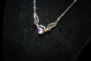 Silver Angel Wing Necklace (925 Silver)