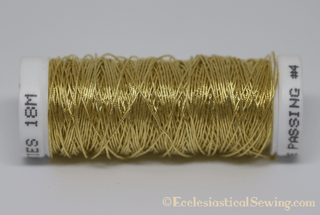 Gilt Smooth Passing #4 Silk Core | Goldwork Embroidery Thread Ecclesiastical Sewing