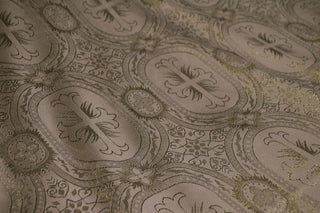 Cross & Oval Religious Brocade  | Ecclesiastical Sewing