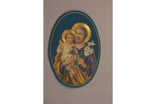 St. Joseph and Child Goldwork Applique for Church Vestments