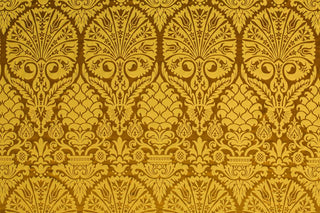 St. Nicholas Damask Liturgical Fabric For Church Vestments | Gold