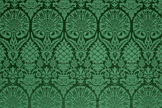 St. Nicholas Damask Liturgical Fabric For Church Vestments | Green