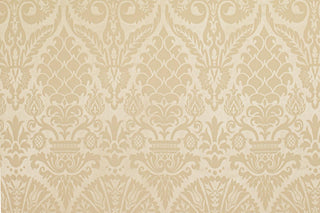 St. Nicholas Damask Liturgical Fabric For Church Vestments | Ivory